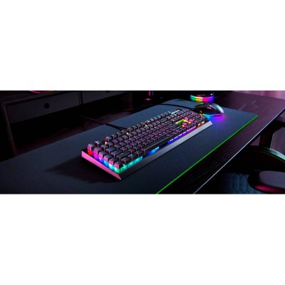 Клавіатура механічна Razer BlackWidow V4 X 110key, Green Switch, USB-A, EN/RU, RGB, чорний Клавіатура механічна Razer BlackWidow V4 X 110key, Green Switch, USB-A, EN/RU, RGB, чорний