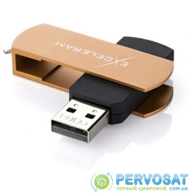 USB флеш накопитель eXceleram 32GB P2 Series Brown/Black USB 2.0 (EXP2U2BRB32)