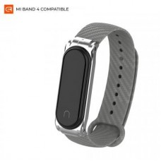 Ремінець до фітнес браслета Armorstandart Carbon Silicone Series для Xiaomi Mi Band 4/3 Grey (ARM55195) Ремінець до фітнес браслета Armorstandart Carbon Silicone Series для Xiaomi Mi Band 4/3 Grey (ARM55195)