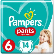 Підгузок Pampers трусики Pants Extra Large Розмір 6 (15+ кг), 14 шт (8001090414359) Підгузок Pampers трусики Pants Extra Large Розмір 6 (15+ кг), 14 шт (8001090414359)