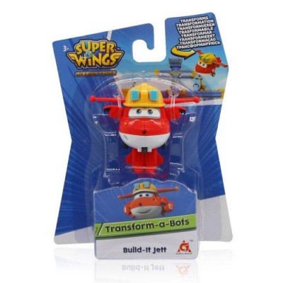 Ігрова фігурка-трансформер Super Wings Transform-a-Bots Build-It Jett, Джетт будівельник