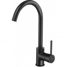 Змішувач для кухні Deante Milin, довж.виливу - 185мм, поворотний, 1важіль, чорний