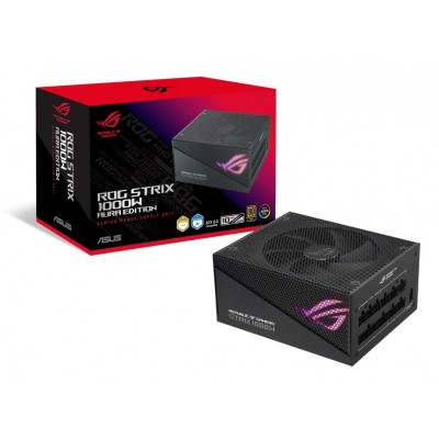 Блок живлення ASUS ROG STRIX AURA (1000W), &gt;90%, 80+ Gold, 135мм, 1xMB 24pin(20+4), 2xCPU 8pin(4+4), 4xMolex, 5xSATA, 4xPCIe 8pin(6+2), Fully Modular, ARGB, ROG-STRIX-1000G-AURA-GAMING