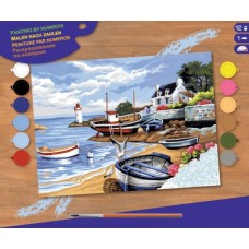 Набір для творчості Sequin Art PAINTING BY NUMBERS SENIOR Рибальське селище SA1035 Набір для творчості Sequin Art PAINTING BY NUMBERS SENIOR Рибальське селище SA1035