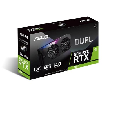 Відеокарта ASUS GeForce RTX 3070 8GB GDDR6 DUAL OC V2 LHR DUAL-RTX3070-O8G-V2