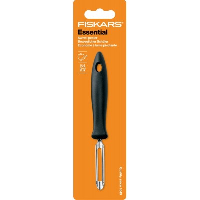 Ніж для чищення овочів с рухомим лезом Fiskars Essential, 6 см