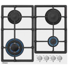 Варильна поверхна газова Candy CSVG64SGB 4-конф/упр.фронт/механiчна/Біле скло