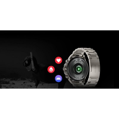 Смарт-годинник Mibro GS Explorer S 48мм, 1.32", 466x466, AMOLED, BT 5.3, Dual-band GPS, 10 ATM, суцільний титан