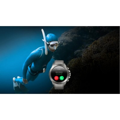 Смарт-годинник Mibro GS Explorer S 48мм, 1.32", 466x466, AMOLED, BT 5.3, Dual-band GPS, 10 ATM, суцільний титан