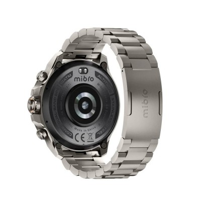 Смарт-годинник Mibro GS Explorer S 48мм, 1.32", 466x466, AMOLED, BT 5.3, Dual-band GPS, 10 ATM, суцільний титан
