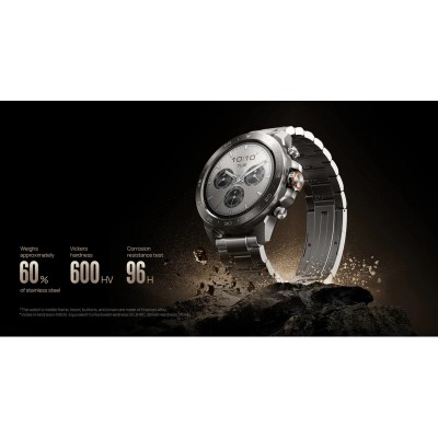 Смарт-годинник Mibro GS Explorer S 48мм, 1.32", 466x466, AMOLED, BT 5.3, Dual-band GPS, 10 ATM, суцільний титан