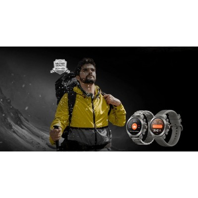 Смарт-годинник Mibro GS Explorer S 48мм, 1.32", 466x466, AMOLED, BT 5.3, Dual-band GPS, 10 ATM, суцільний титан