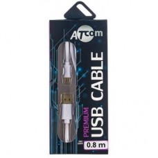 Дата кабель USB 2.0 AM to Micro 5P 1.8m white Atcom (16122) Дата кабель USB 2.0 AM to Micro 5P 1.8m white Atcom (16122)
