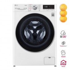 Пральна машина з фронт. завант. LG F4V7VS1W, 9кг, 1400, A+++-30%, Пара, глибина 56см, Дисплей, Білий