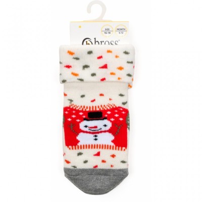 Шкарпетки Bross махрові MY BEAR (22690-1-2-cream)