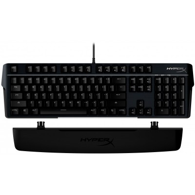 Клавіатура механічна HyperX Alloy MKW100 104key, TTC Red, USB-A, EN/UA/RU, RGB, чорний
