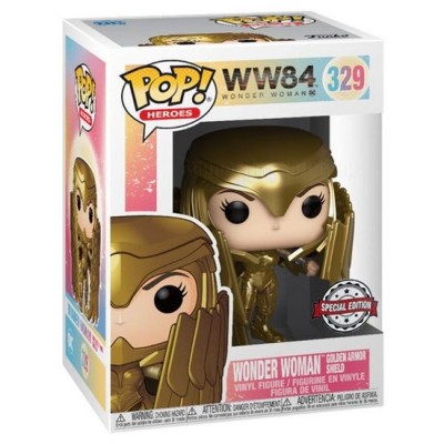 Funko Коллекционная фигурка Funko POP! Vinyl: DC: 84: Wonder Woman Golden Armor Shield (MT) (Exc) 46659