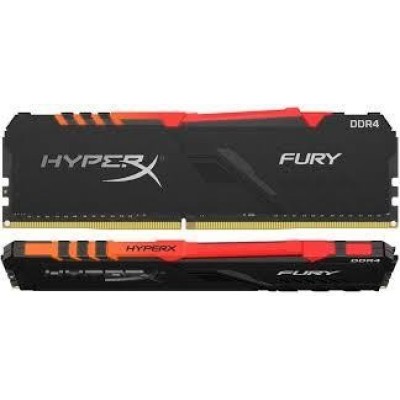Пам'ять до ПК Kingston DDR4 3200 32GB KIT (16GBx2) HyperX Fury RGB Black