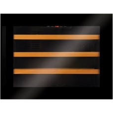 Холодильник Hansa вбудований для вина, 45.5x59х60.8, холод.відд.-63л, зон - 1, бут-28, ST, диспл внутр., чорний