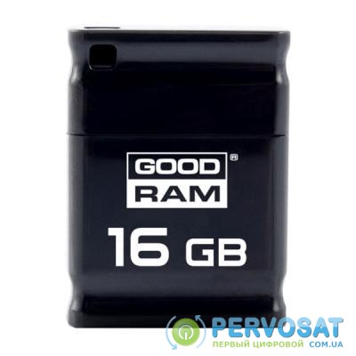USB флеш накопитель GOODRAM 16GB UPI2 Piccolo Black USB 2.0 (UPI2-0160K0R11)