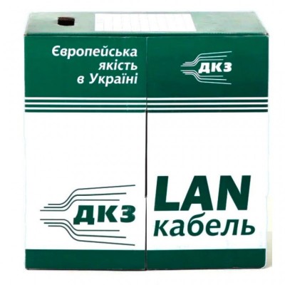 Кабель мережевий ДКЗ UTP 305м, cat.5e, КНП 4*2*0,50 [СU] outside black (01141)
