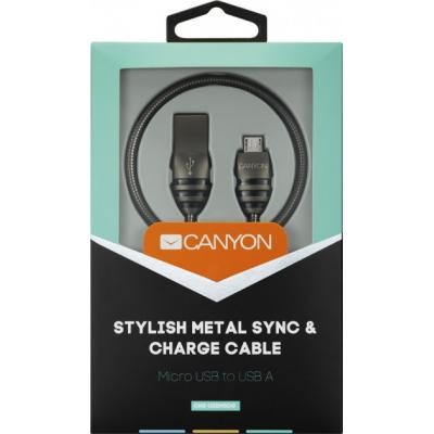Дата кабель USB 2.0 AM to Micro 5P 1.0m CANYON (CNS-USBM5DG)