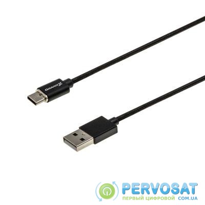 Дата кабель USB 2.0 AM to Type-C 1.0m Magnet Grand-X (MG-01C)