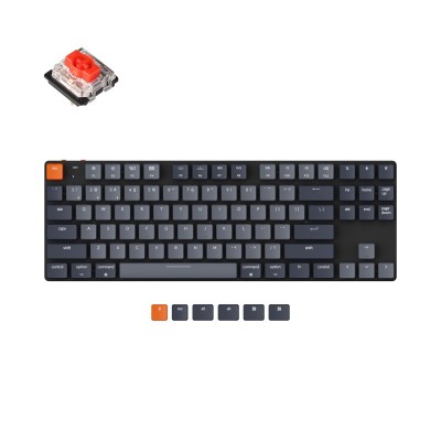 Клавіатура Keychron K1SE 87 Key Gateron Blue White Led WL UA Black