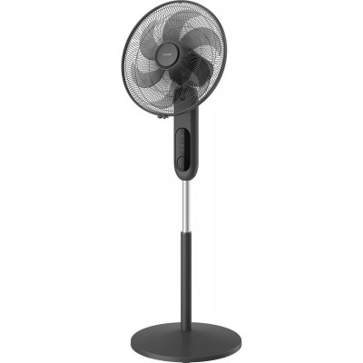 Вентилятор Philips підлоговий Series 1001, 45см, 47Вт, пульт ДК, опора кругла, ароматерапія, чорний