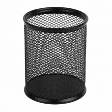 Підставка для ручок Axent round 80х80х100мм, wire mesh, black (2110-01-A) Підставка для ручок Axent round 80х80х100мм, wire mesh, black (2110-01-A)