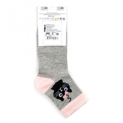 Носки UCS SOCKS с котиками (M0C0101-2115-1G-gray)