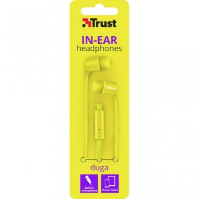 Наушники Trust Duga Mic Neon Yellow (22744)