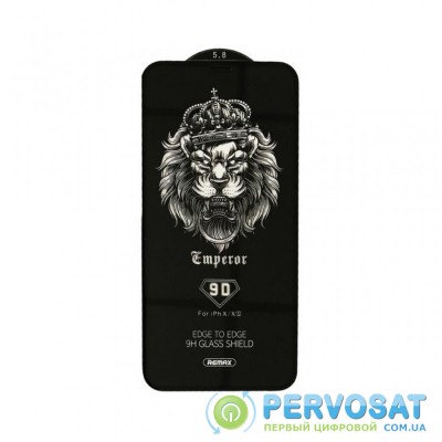 Стекло защитное Remax Emperor GL-32 9D Full Glass iPhone Xs Max black (6954851293194*)