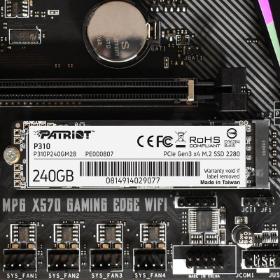 Накопичувач SSD Patriot M.2 240GB PCIe 3.0 P310