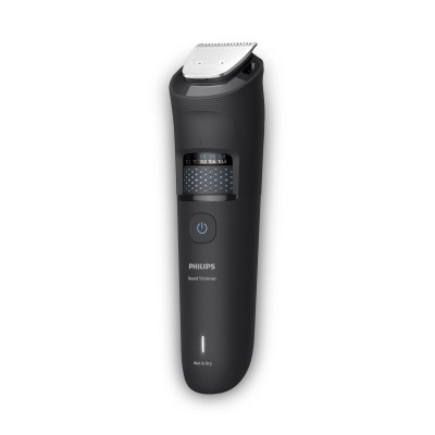 Тример Philips Series 5000, для бороди і вусів, акум., сталь, чорний