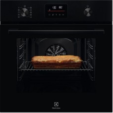 Духова шафа Electrolux електрична, 65л, A+, дисплей, конвекція, піроліз, телескопічні напрямні, чорний