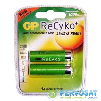 Аккумулятор AA ReCyko+ 2100mAh * 2 GP (210AAHCB-C2)