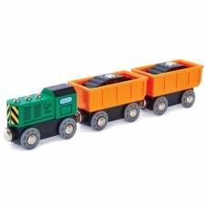 Залізниця Hape Товарний потяг 3 вагони (E3718) Залізниця Hape Товарний потяг 3 вагони (E3718)