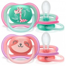 Пустушка Philips AVENT Ultra Air 18+ міс. 2 шт. для дівчаток (SCF349/12) Пустушка Philips AVENT Ultra Air 18+ міс. 2 шт. для дівчаток (SCF349/12)