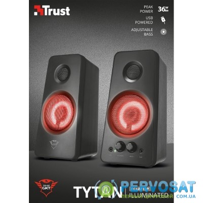 Trust 2.0 GXT 608 Tytan Illuminated Speaker Set BLACK