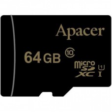 Карта пам'яті Apacer 64GB microSDXC Class10 UHS-I (AP64GMCSX10U1-RA) Карта пам'яті Apacer 64GB microSDXC Class10 UHS-I (AP64GMCSX10U1-RA)