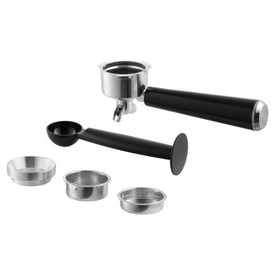 Кавоварка Sencor ріжкова 1.8л, зерно+мелена, вдубована кавомолка, дисплей, нерж. сталь-чорний Кавоварка Sencor ріжкова 1.8л, зерно+мелена, вдубована кавомолка, дисплей, нерж. сталь-чорний