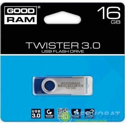 USB флеш накопитель GOODRAM 16GB Twister Blue USB 2.0 (UTS2-0160B0R11)
