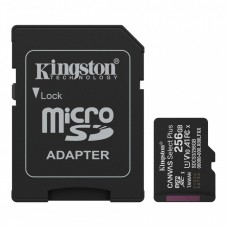 Карта пам'яті Kingston microSD  256GB C10 UHS-I A1 V10 R150MB/s + SD Карта пам'яті Kingston microSD  256GB C10 UHS-I A1 V10 R150MB/s + SD