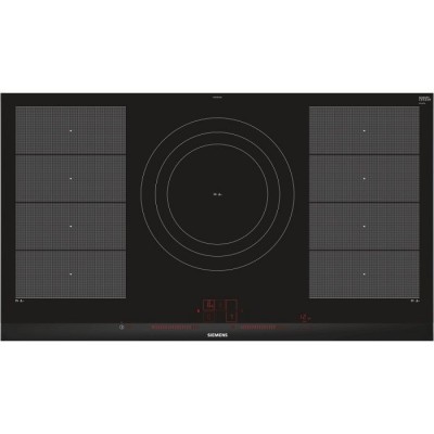 Варильна поверхня Siemens індукційна, 90см, 5 конфорок, 2 зони розширення, чорний