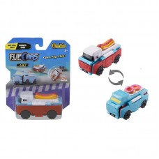 Машинка-трансформер Flip Cars 2 в 1 Автомобіль з десертами і Автомобіль з хот догами Машинка-трансформер Flip Cars 2 в 1 Автомобіль з десертами і Автомобіль з хот догами