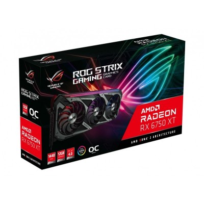Вiдеокарта ASUS Radeon RX 6750 XT 12GB GDDR6 STRIX OC ROG-STRIX-RX6750XT-O12G-GAMING