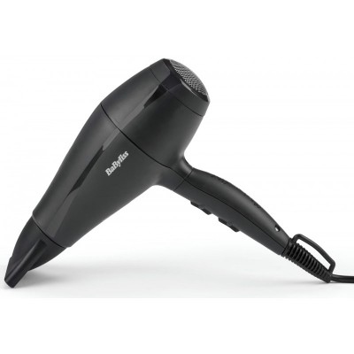 Фен Babyliss Super Light Pro, 2000Вт, 3 режими, HTDC мотор, тонкий концентратор 6 мм, чорний