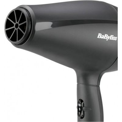 Фен Babyliss Super Light Pro, 2000Вт, 3 режими, HTDC мотор, тонкий концентратор 6 мм, чорний