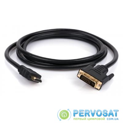 Кабель мультимедийный Vinga HDMI to DVI 24+1 5.0m (HDMIDVI01-5.0)